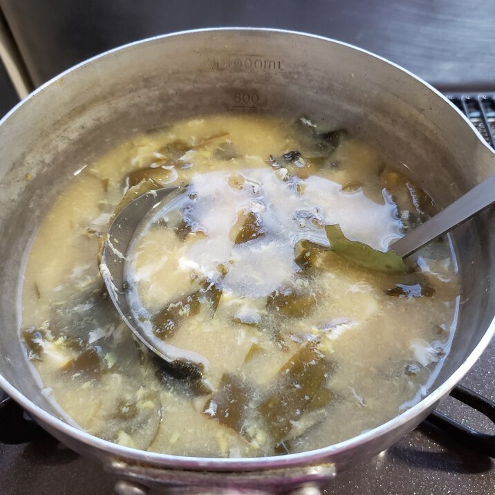 鍋の素で作るスープ